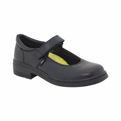 Roc School Shoes Roc Boots Lark Black Leather Kids Shoe