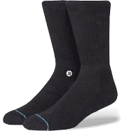 Stance Icon Black Crew Socks