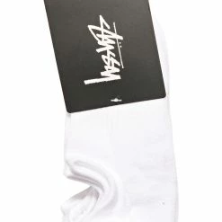 Stussy Men's Graffiti White No-Show Sock 3Pk