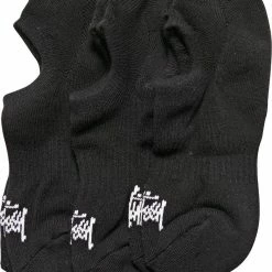 Stussy Men's Graffiti Black No-Show Sock 3 Pack