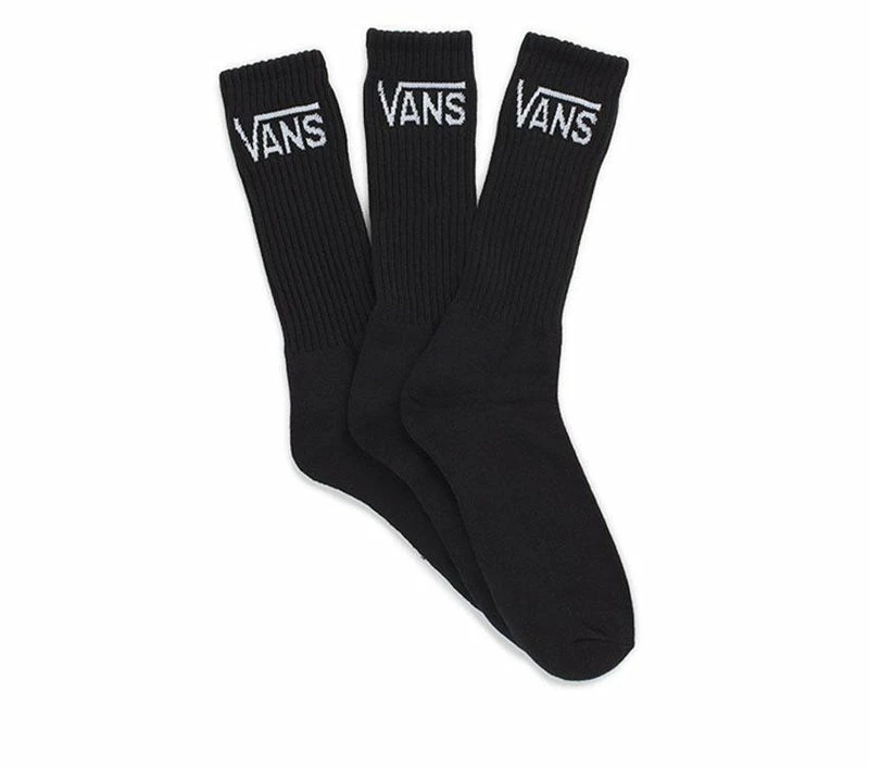 Vans Classic Crew Socks Pack Of 3 Black VN-000XSEBLK - Image 4