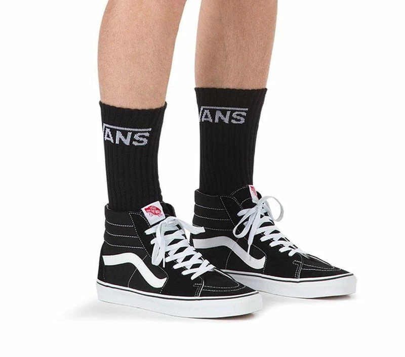 Vans Classic Crew Socks Pack Of 3 Black VN-000XSEBLK - Image 6