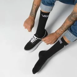 Vans Classic Crew Socks Pack Of 3 Black VN-000XSEBLK