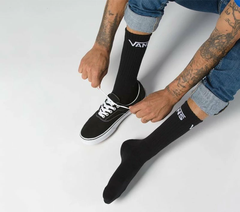 Vans Classic Crew Socks Pack Of 3 Black VN-000XSEBLK