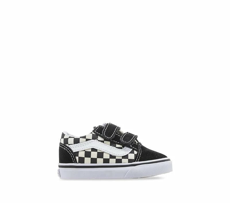 Vans Infants Old Skool Primary Check Black Velcro Sneakers VN0A38JNP0S - Image 5