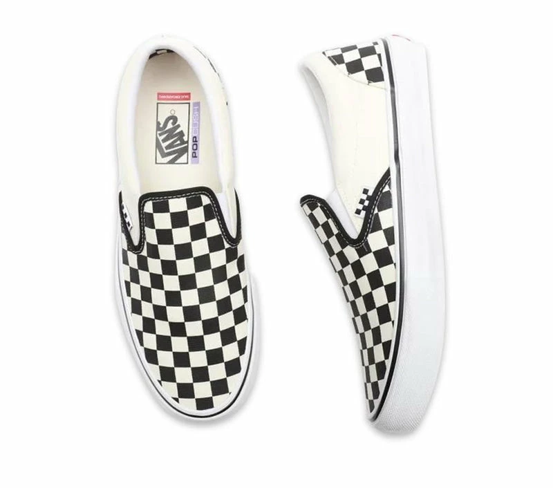 Vans SKATE SLIP-ON PRO CHECKERBOARD Black Off White VN0A5FCAAUH