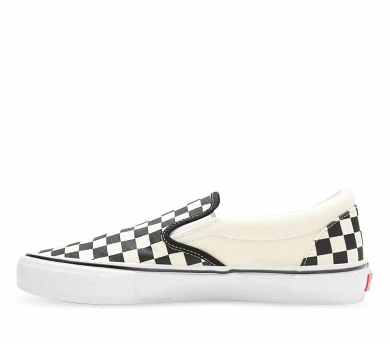 Vans SKATE SLIP-ON PRO CHECKERBOARD Black Off White VN0A5FCAAUH - Image 5