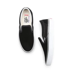 Vans Skate Slip-On Black White POPCUSH™ VNA5FCAY28 Suede Canvas