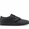 Vans Atwood Mono Black Leather School Shoes