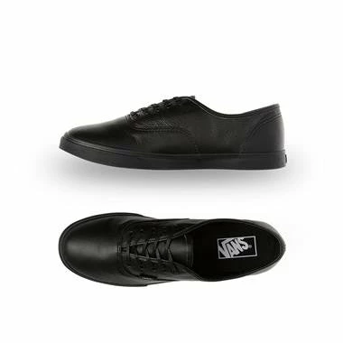 Vans Authentic Lo Pro Italian Leather Black Black - Image 3