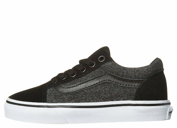 Vans Kids Old Skool Suede Black Grey Shoe VN0A38HBOSN