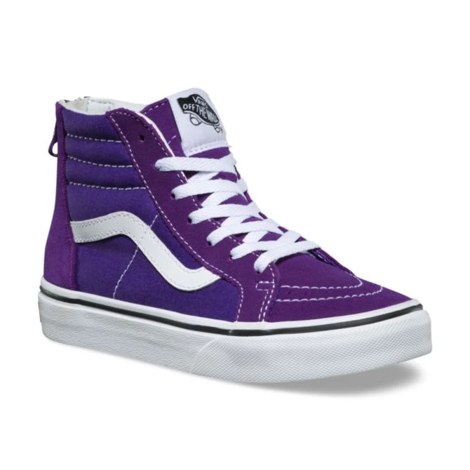 Vans Kids SK8-HI Zip Heliotrope/True White VNA32764ME - Image 3