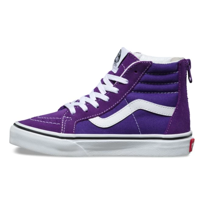 Vans Kids SK8-HI Zip Heliotrope/True White VNA32764ME - Image 4