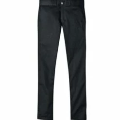 Dickies 801 Skinny Straight Fit Black Work Pants