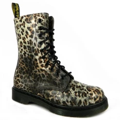 Dr Martens Leopard Print 10 Hole Boot