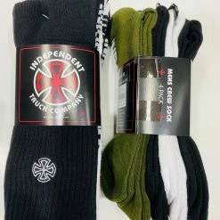 Independent Truck Company Independent Mens Crew Sock 4 Pack 6-10 IN-MZD7167 Mixed