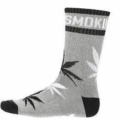 DGK 'Stay Crew Socks Single Pair - Athentic Heather/Black/White