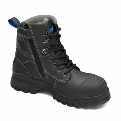 Blundstone 997 Work & Safety Boot Ankle Zip Lace Up Black